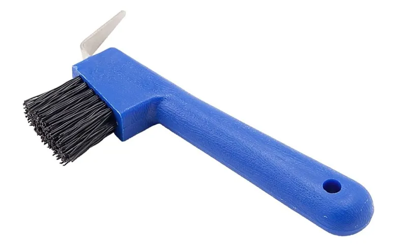 EZI-GROOM Hoof Pick/ Brush Blue one size